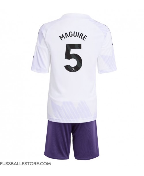 Günstige Manchester United Harry Maguire #5 Auswärts Trikotsatzt Kinder 2025-26 Kurzarm (+ Kurze Hosen) Günstige Manchester United Harry Maguire #5 Auswärts Trikotsatzt Kinder 2025-26 Kurzarm (+ Kurze Hosen)